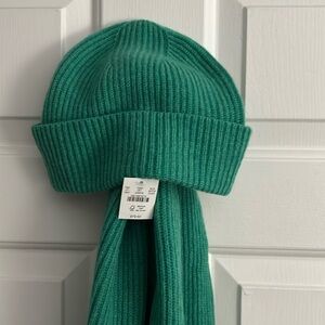 NWT J.Crew cashmere scarf and beanie.